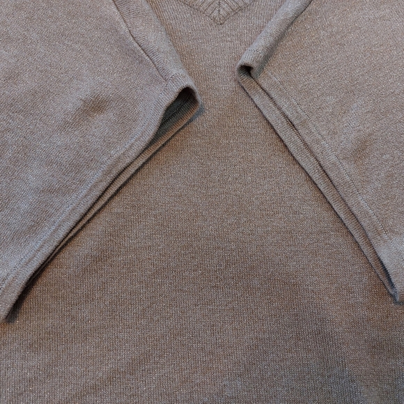 Metallic Gold Knit Sweater Lane Bryant 18 20 2x - Picture 5 of 6